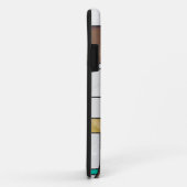 Mondrian Brown Yellow Blauwgroen Print Case-Mate iPhone Case (Achterkant/rechts)