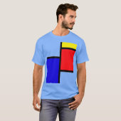 Mondrian cadeau vriend vintage t-shirt (Voorkant volledig)