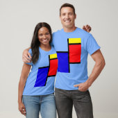 Mondrian cadeau vriend vintage t-shirt (Unisex)