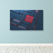 Mondrian Canvas Afdruk (Insitu (Houten vloer))