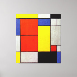 MONDRIAN - COMPOSITIE II - 1920 - De Stijl - Canvas Afdruk