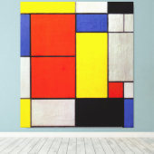 MONDRIAN - COMPOSITIE II - 1920 - De Stijl - Canvas Afdruk (Insitu (Houten vloer))