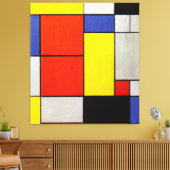 MONDRIAN - COMPOSITIE II - 1920 - De Stijl - Canvas Afdruk (Insitu (Woonkamer))