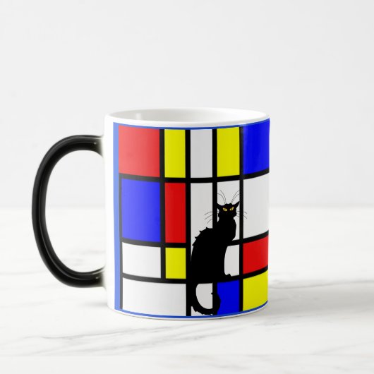 Mondrian - Compositie II - Kleur veranderende mok (Links)