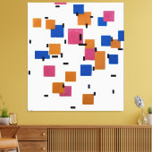 MONDRIAN - COMPOSITIE IN KLEUR A - 1917 - CANVAS AFDRUK (Insitu (Woonkamer))