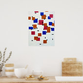 Mondrian - Compositie in kleur A Poster (Keuken)