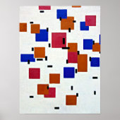 Mondrian - Compositie in kleur A Poster (Voorkant)