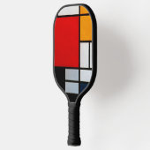 Mondrian - Compositie met groot rood vlak Pickleball Paddle (Links)