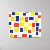 MONDRIAN - COMPOSITIE MET KLEURVLAKKEN 1 - 1917 CANVAS AFDRUK (Voorkant)