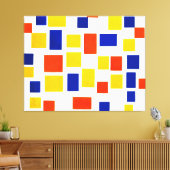 MONDRIAN - COMPOSITIE MET KLEURVLAKKEN 1 - 1917 CANVAS AFDRUK (Insitu (Woonkamer))