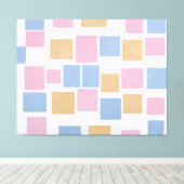 MONDRIAN - COMPOSITIE MET KLEURVLAKKEN 3 - 1917 CANVAS AFDRUK (Insitu (Houten vloer))