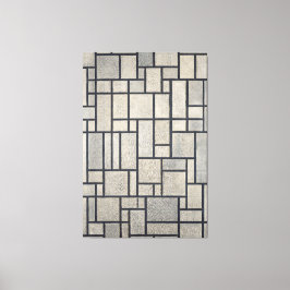 MONDRIAN - COMPOSITIE MET RASTER 2 - 1915-1942 - CANVAS AFDRUK