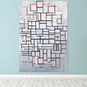 MONDRIAN - COMPOSITIE Nr. IV COMPOSITIE 6 - 1914 Canvas Afdruk (Insitu (Houten vloer))