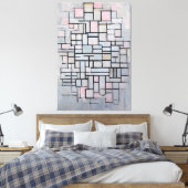 MONDRIAN - COMPOSITIE Nr. IV COMPOSITIE 6 - 1914 Canvas Afdruk (Insitu (Slaapkamer))