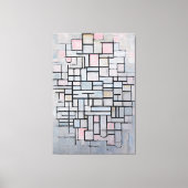 MONDRIAN - COMPOSITIE Nr. IV COMPOSITIE 6 - 1914 Canvas Afdruk (Voorkant)