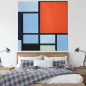 MONDRIAN - COMPOSITIE (TABLEAU) - 1921 - De Stijl Canvas Afdruk (Insitu (Slaapkamer))
