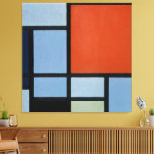 MONDRIAN - COMPOSITIE (TABLEAU) - 1921 - De Stijl Canvas Afdruk (Insitu (Woonkamer))