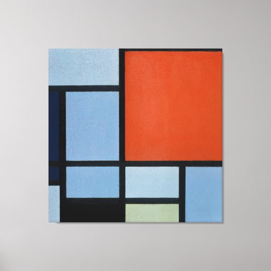 MONDRIAN - COMPOSITIE (TABLEAU) - 1921 - De Stijl Canvas Afdruk (Voorkant)