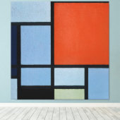 MONDRIAN - COMPOSITIE (TABLEAU) - 1921 - De Stijl Canvas Afdruk (Insitu (Houten vloer))