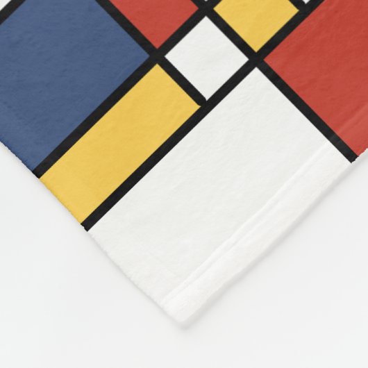 Mondrian De Stijl Pattern Fleece Deken (Hoek)