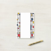 Mondrian De Stijl Post-it® Notes (Op bureau)