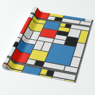 Mondrian De Stjil Cadeaupapier