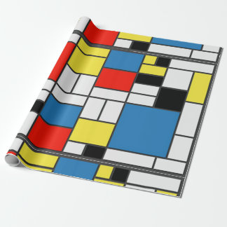 Mondrian De Stjil Cadeaupapier