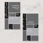 Mondrian Decorated - Gray Visitekaartje (Voorkant / Achterkant)