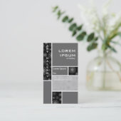 Mondrian Decorated - Gray Visitekaartje (Staand voorkant)