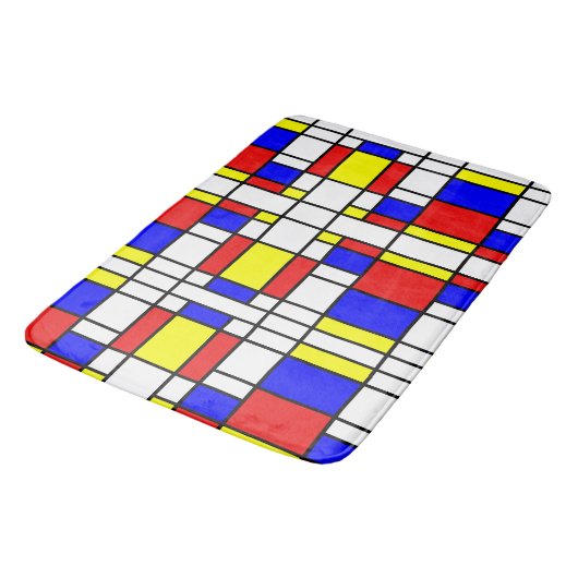 Mondrian Geïnspired Badmat (Gekanteld)