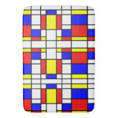 Mondrian Geïnspired Badmat (Voorkant Verticaal)