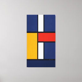Mondrian Geïnspired Canvas Afdruk