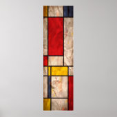 Mondrian Geïnspired Poster (Voorkant)