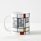 Mondrian Geïnspireerde Mok van fotosjabloon (Links)