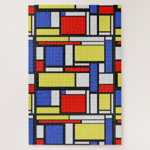 Mondrian Geometry Legpuzzel