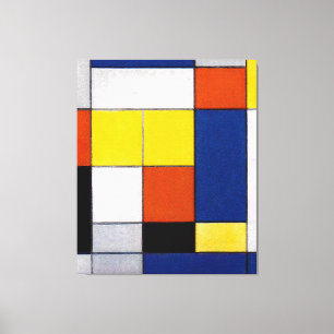 MONDRIAN - Grote compositie B - 1920 - Canvas Afdruk