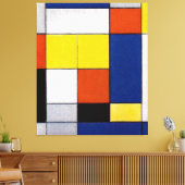 MONDRIAN - Grote compositie B - 1920 - Canvas Afdruk (Insitu (Woonkamer))