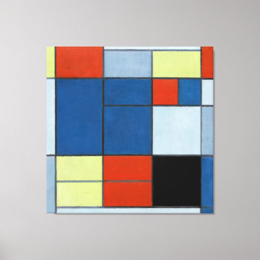 MONDRIAN - Grote Kompositie C - 1920 - Canvas Afdruk (Voorkant)