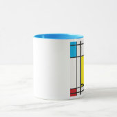 mondrian happy face mok (Midden)