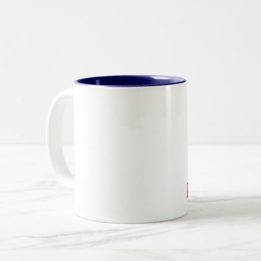 mondrian happy face mok (Voorkant links)