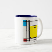 mondrian happy face mok (Voorkant rechts)