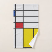 Mondrian II Minimalist De Stijl Handdoek (Handdoek)