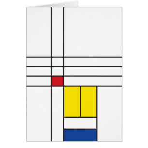 Mondrian II Minimalist de Stijl Modern Art Design