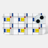 Mondrian II Minimalist de Stijl Modern Art Design Case-Mate iPhone Case (Achterkant (horizontaal))