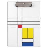 Mondrian II Minimalist de Stijl Modern Art Design Klembord (Voorkant)