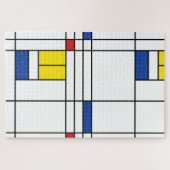 Mondrian II Minimalist de Stijl Modern Art Design Legpuzzel (Horizontaal)