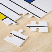 Mondrian II Minimalist de Stijl Modern Art Design Legpuzzel (Zijkant)
