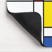 Mondrian II Minimalist de Stijl Modern Art Design Muismat (Hoek)
