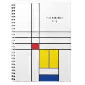Mondrian II Minimalist de Stijl Modern Art Design Notitieboek (Voorkant)
