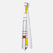 Mondrian II Minimalist de Stijl Modern Art Design Stropdas (Voorkant)